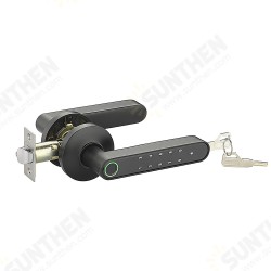 Tuya blutooth Electronic Smart Door Lock Intelligent Anti-theft Gateway Smart Handle with Semiconductor Fingerprint/Password/APP/Key Unlock Home Lock Tuya blutooth Electronic Smart Door Lock Intelligent Anti-theft Gateway Smart Handle with Semiconductor Fingerprint/Password/APP/Key Unlock Home Lock