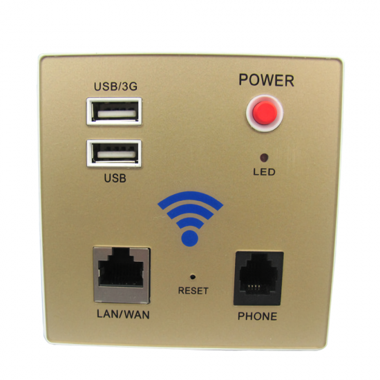 300Mbps Wifi Router Wall Embedded Wireless AP Repeater 2.4G Portable USB RJ11 Module Router USB Charging Socket