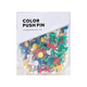 JJ-YD0026 Colored Push Pins Binder Clips Metal Thumb Tacks Map Drawing Push Pins Crafts Office Accessories School Supplies Stationery