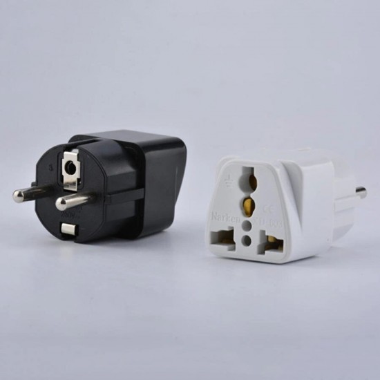 [5 Pcs] 125V- 250V 10A EU German Plug Adapter Power Supply Charger Socket