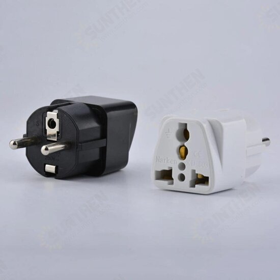 [5 Pcs] 125V- 250V 10A EU German Plug Adapter Power Supply Charger Socket