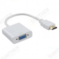1080P High Definition Multimedia Interface to VGA Digital to Analog Converter Adapter Cable For Xbox PS4 PC Laptop TV Box to Projector Displayer HDTV 1080P High Definition Multimedia Interface to VGA Digital to Analog Converter Adapter Cable For Xbox PS4 PC Laptop TV Box to Projector Displayer HDTV