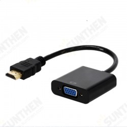 1080P High Definition Multimedia Interface to VGA Digital to Analog Converter Adapter Cable For Xbox PS4 PC Laptop TV Box to Projector Displayer HDTV 1080P High Definition Multimedia Interface to VGA Digital to Analog Converter Adapter Cable For Xbox PS4 PC Laptop TV Box to Projector Displayer HDTV
