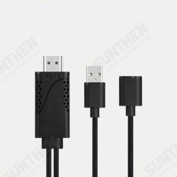 2in1 USB Female to HDTV Male Mobile Phone Screen Projector Adapter Charging Cable for Apple Android Smart Phone Samsung for iPhone HUAWEI Xiaomi 2in1 USB Female to HDTV Male Mobile Phone Screen Projector Adapter Charging Cable for Apple Android Smart Phone Samsung for iPhone HUAWEI Xiaomi