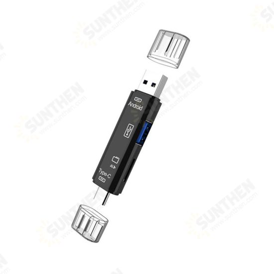 3-in-1 Type-C Micro USB TF SD OTG Multi-Function Adapter For Macbook Laptop Computer 3-in-1 Type-C Micro USB TF SD OTG Multi-Function Adapter For Macbook Laptop Computer