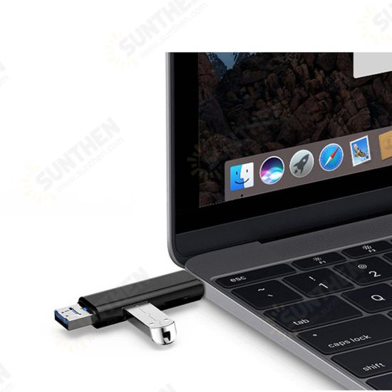 3-in-1 Type-C Micro USB TF SD OTG Multi-Function Adapter For Macbook Laptop Computer