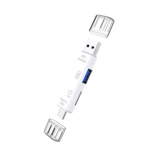 3-in-1 Type-C Micro USB TF SD OTG Multi-Function Adapter For Macbook Laptop Computer