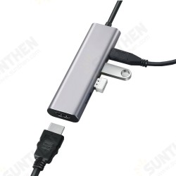5 In 1 USB Type-C Hub Docking Station Adapter With 4K*30Hz HD Display / 100W USB-C Power Dilvery / 3 * 5Gbps USB 3.0 5 In 1 USB Type-C Hub Docking Station Adapter With 4K*30Hz HD Display / 100W USB-C Power Dilvery / 3 * 5Gbps USB 3.0
