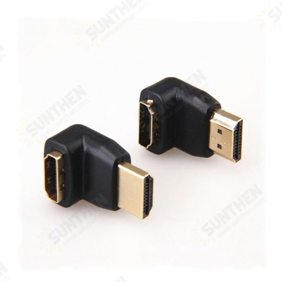 90 Degree 270 Degree Male to Female HDMI Adapter Converter Connector For 1080P HD TV