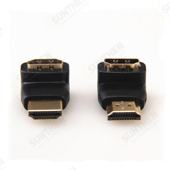 90 Degree 270 Degree Male to Female HDMI Adapter Converter Connector For 1080P HD TV