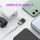 Durable 90° Elbow Adapter USB 2.0 To USB-C Adapter Converter For Macbook Pro