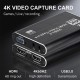 HDMI Video Capture Card 1080P 60fps 4K 60HZ Loop Out USB 3.0 Audio Video Recorder For Game Video Conference Live Streaming
