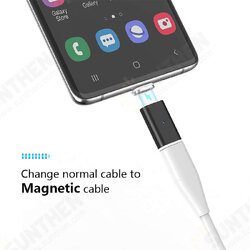 Magnetic Adapter LED Indicator Fast Charging Type C Micro USB Converter For MI10 Note 9S POCO X3 Huawei P30 P40 Pro Magnetic Adapter LED Indicator Fast Charging Type C Micro USB Converter For MI10 Note 9S POCO X3 Huawei P30 P40 Pro