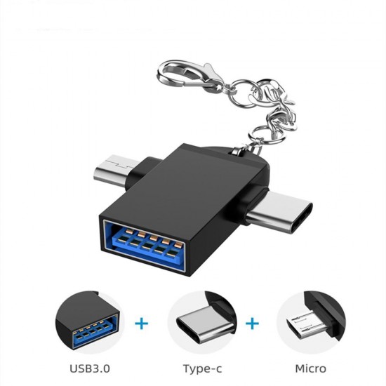 Type C/ Micro USB to USB3.0 2 IN 1 Aqapter Data Tranfer For Mi10 9Pro Note 9S Oneplus 8 Pro