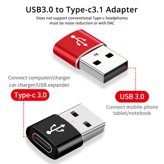 USB 3.0 To Type C Charger Adapter Converter Fast Charging For PC Notebook