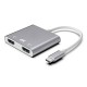 USB-C to Dual HDMI Adapter Converter 4K 60HZ HDMI 2.0 HD Display Support Mirror Mode Expanded For SmartPhone Tablet Laptop Samsung Huawei iPad MacBook