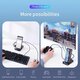 7-In-1 USB-C HUB Docking Station USB3.0*1/USB2.0*2/4K@30Hz HDMI*1/Memory Card Readers *1/USB-C *1 For iPhone 13 Pro Max For Samsung Galaxy S21 5G