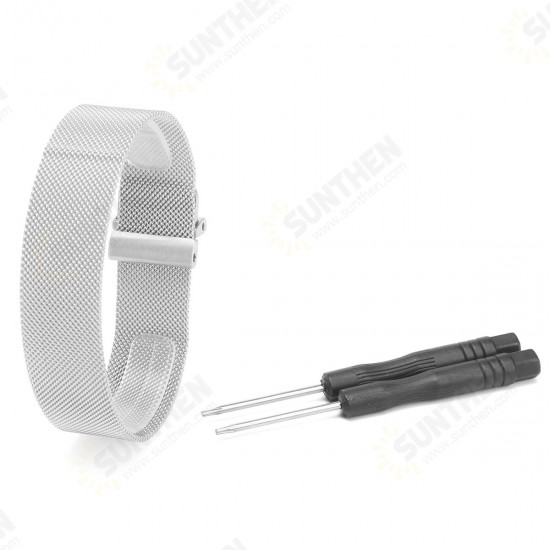 Milanese Stainless Steel Magnetic Band Wrist Strap with Tool for Garmin Vivoactive Watch