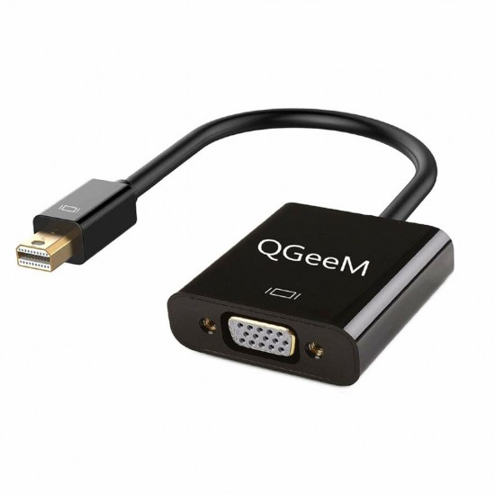 QG-HD17 Mini Displayport Mini DP to VGA Adapter with Gold Plated Full HD 1080P 60HZ for PC Laptop MacBook