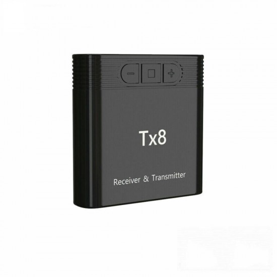TX8 2 In 1 bluetooth 5.0 Transmitter Receiver Wireless Audio Adapter For TV PC Headphone