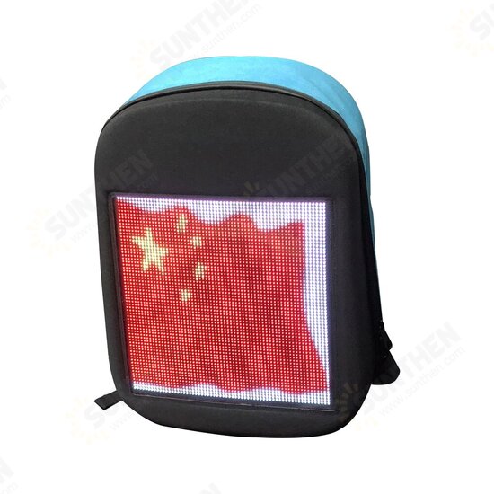 LED Backbag USB WiFi GPRS APP Control Backpack Double Shoulder Bag Mobile Billboard Advertisement