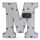 Vintage Metal LED Light DIY Letter A to M Sign Carnival Wall Marquee Decoration