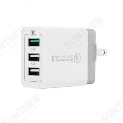 3 USB Ports 3A QC3.0 US Wall Travel Charger For iphoneX 8/8Plus Samsung S8 Letv 6 mi5 mi 3 USB Ports 3A QC3.0 US Wall Travel Charger For iphoneX 8/8Plus Samsung S8 Letv 6 mi5 mi