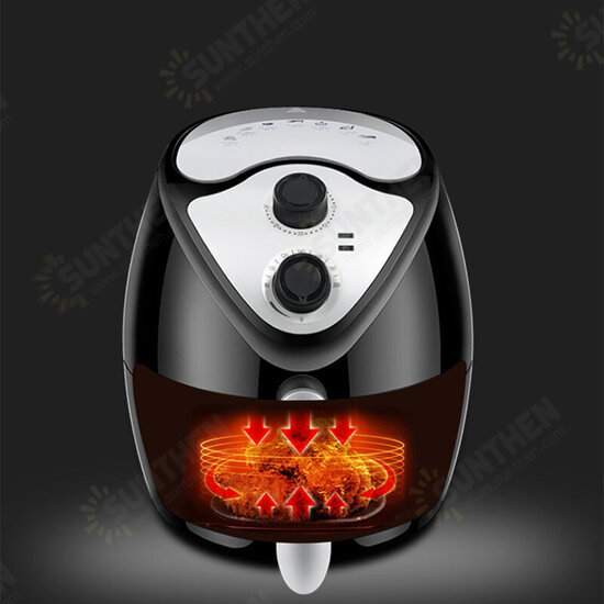 2.6L 1300W 110V Air Fryer Cooker Oven LCD Low Fat Health Food Frying Litre