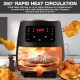 1800W 4.5L Air Fryer Oil Health Fryer Cooker 110V/220V Multifunction Smart Touch LCD Airfryer French fries Pizza Fryer