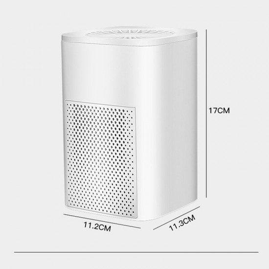 5W Portable USB Negative Ion Air Purifier Low Noise Removal of Formaldehyde PM2.5 for Home Office Car