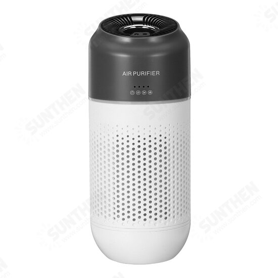 Mini Air Purifier Double-layer Filter Purification USB Charging Low Noise Removal of Formaldehyde PM2.5 for Home Office Car