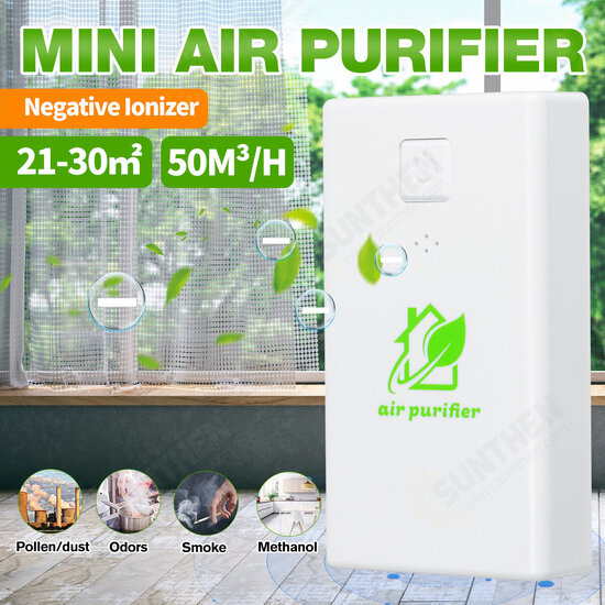 Portable Plug-in Air Purifier Negative Ion Air Purification Remove Formaldehyde Dust Eliminate Odor Low Noise Energy Saving