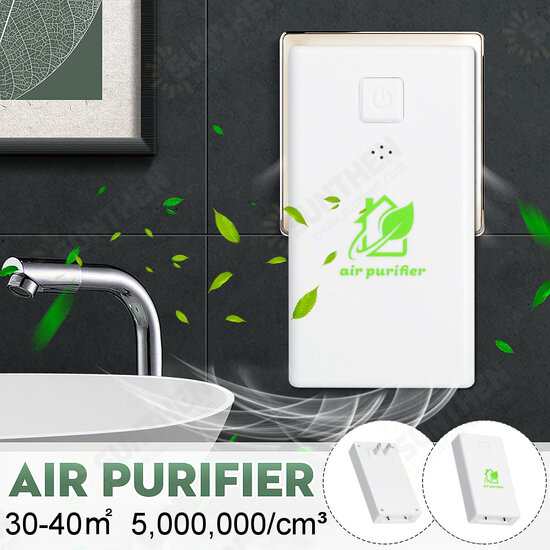 Portable Plug-in Air Purifier Negative Ion Air Purification Remove Formaldehyde Dust Eliminate Odor Low Noise Energy Saving