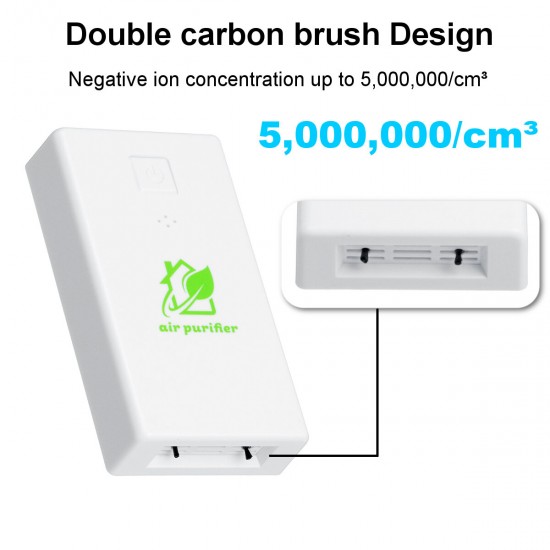 Portable Plug-in Air Purifier Negative Ion Air Purification Remove Formaldehyde Dust Eliminate Odor Low Noise Energy Saving