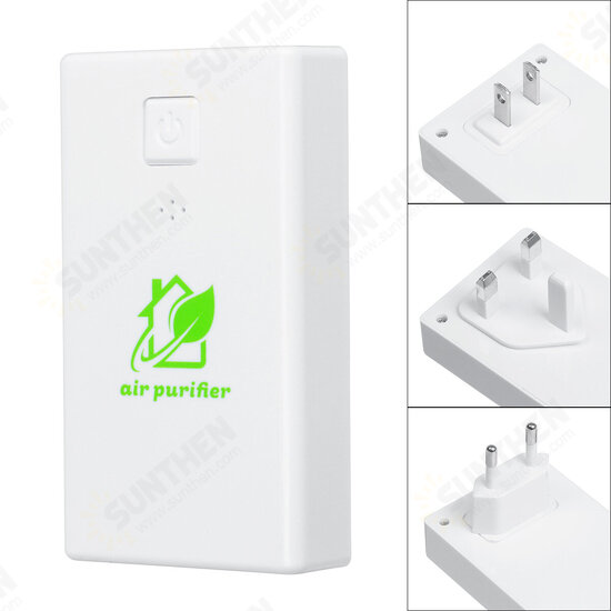 Portable Plug-in Air Purifier Negative Ion Air Purification Remove Formaldehyde Dust Eliminate Odor Low Noise Energy Saving