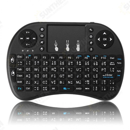 I8 Thai Language Version 2.4G Wireless Mini Keybaord Touchpad Air Mouse