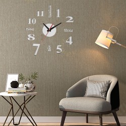 50-60CM/100-120CM 3D Vintage DIY Silent Mirror Wall Clock For Home Art Decor 50-60CM/100-120CM 3D Vintage DIY Silent Mirror Wall Clock For Home Art Decor