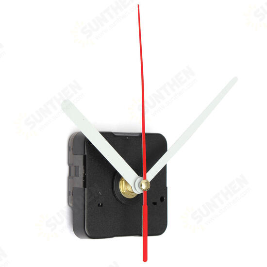 White & Red Hands DIY Quartz Black Wall Clock Movement Repair Parts