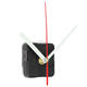 White & Red Hands DIY Quartz Black Wall Clock Movement Repair Parts