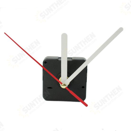 White & Red Hands DIY Quartz Black Wall Clock Movement Repair Parts