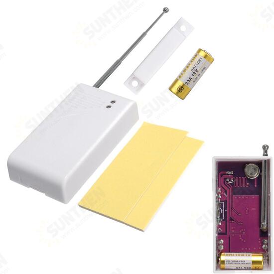 433MHZ Wireless Doorsensor Anti-Theft Emitter Alarm System with Magnetic Strip