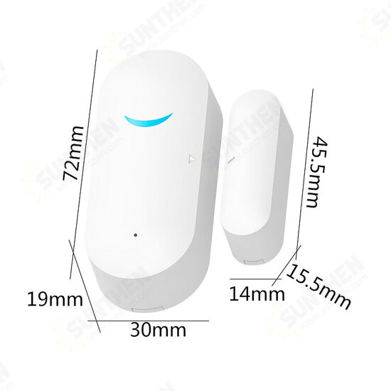 Easy Install Push Notification Office Guard Door Sensor Alarm Anti Theft Home Security Open Closed Smart WIFI Tuya APP