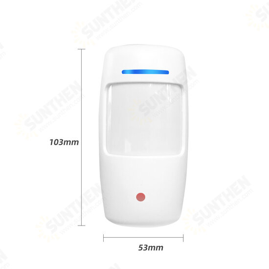 Wireless 433Mhz PIR Motion Sensor Low power consumption 110 Degree Wide Angle for Alarm System