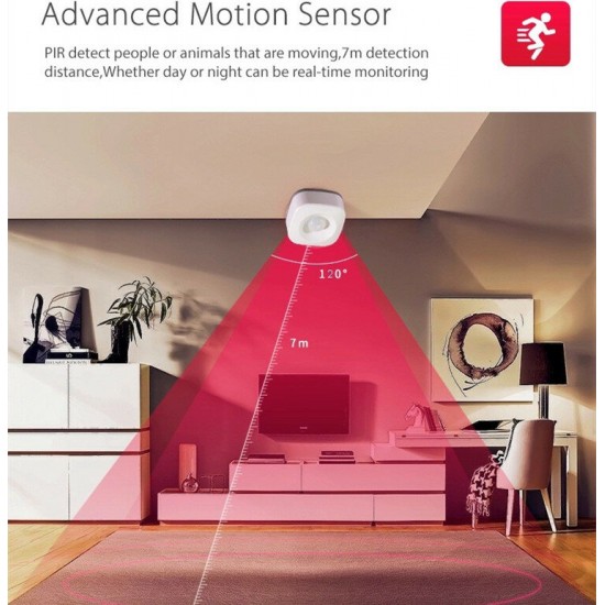 Tuya WiFi Human Body Sensor Wireless Smart Body Movement PIR Motion Sensor Use With Tuya Smart Life App