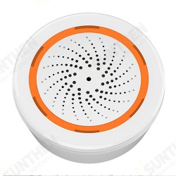 APP Remote On/Off Control 90dB Sound Light Alarm with Temperature Humidity Sensor Smart Home Security Protection Device for Alexa Google Home APP Remote On/Off Control 90dB Sound Light Alarm with Temperature Humidity Sensor Smart Home Security Protection Device for Alexa Google Home