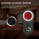 S100 Anti Stealth Camera Detector Portable Camera Detection Device Infrared Scanning Vibration Light Alarm Anti Monitoring Camera with Flashlight Compass