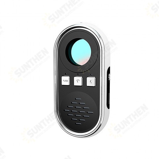 S200 Anti-sneak Camera Detector Infrared Scanning Alarm Anti-Monitoring Snooping Micro Cam with LED Light Portable Video Detection Device