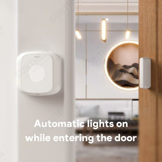 Smart WiFi ZIGBE Door Window Sensor Scene Intelligent Light Air Purifier On/OFF Device Door Entry Detector Remote APP Notifications