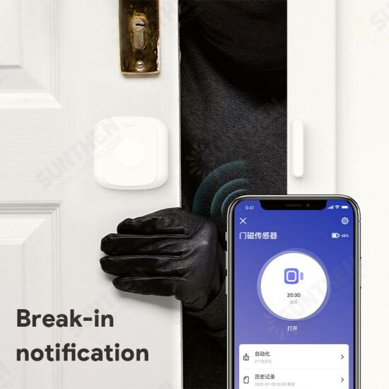 Smart WiFi ZIGBE Door Window Sensor Scene Intelligent Light Air Purifier On/OFF Device Door Entry Detector Remote APP Notifications