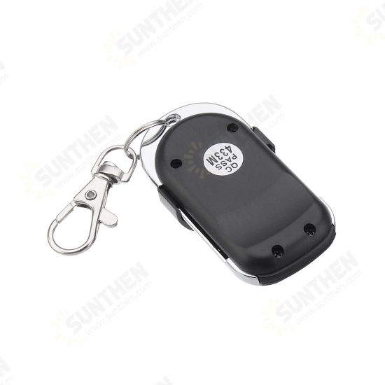 Universal 4 Buttons 433MHz Electric Remote Control Switch Key Fob with Chip Garage Door